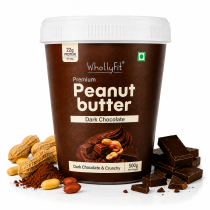 Whollyfit Chocolate Peanut Butter 500g – High Protein Chocolate Spread | Smooth & Delicious