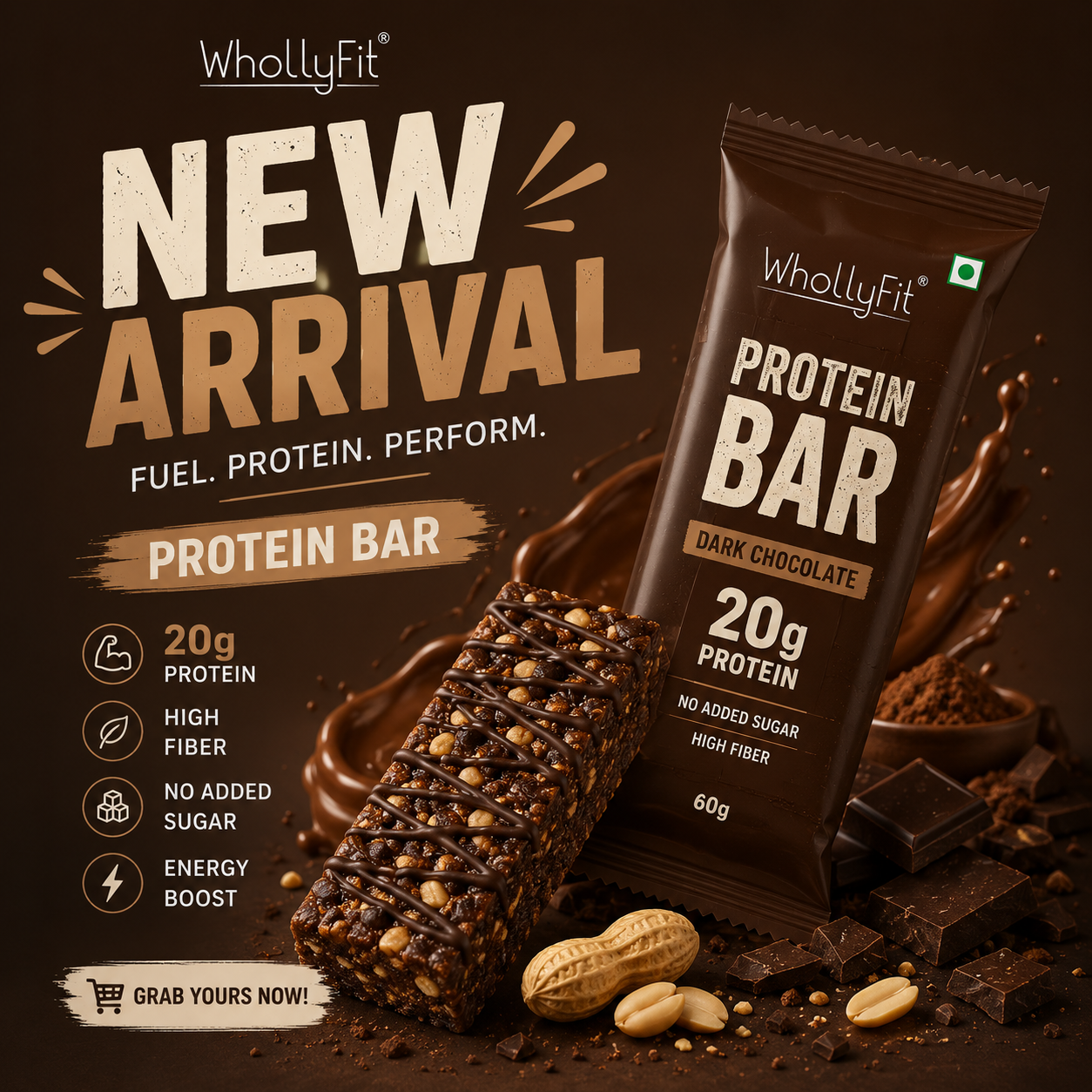 Whollyfit Protein Bar